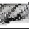 Mexen Lunar L Duschdrehtür links 125 cm, transparent, schwarz - 834SL-125-050-70-00-L