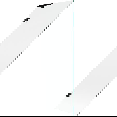 Mexen Lunar L paratia per vasca da bagno a 1 anta 60 x 150 cm, trasparente, nero - 897L-060-000-70-00