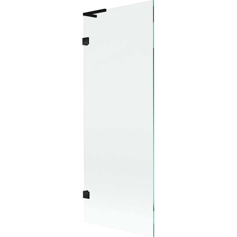 Mexen Lunar L διαχωριστικό μπάνιου 1 φύλλου 70 x 150 cm, διάφανο, μαύρο