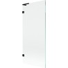 Mexen Lunar L vanniekraan 1-tiivaline 80 x 150 cm, läbipaistev, must - 897L-080-000-70-00
