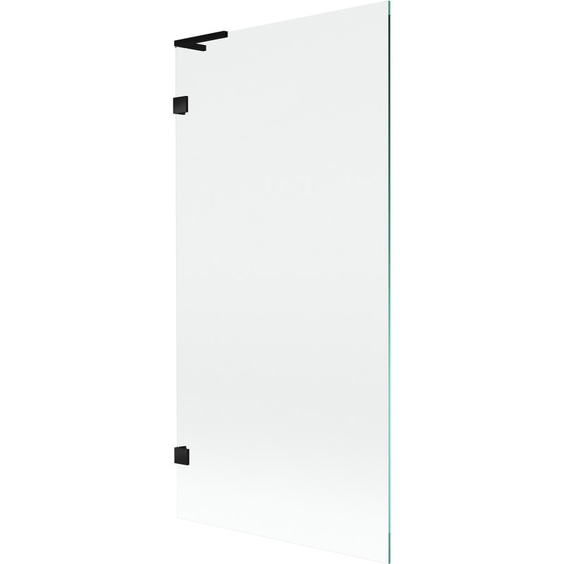 Mexen Lunar L 1-wing Bath Screen 90 x 150 cm, transparent, black - 897L-090-000-70-00