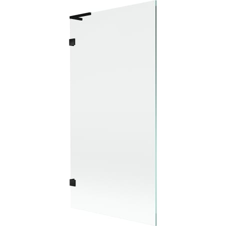 Mexen Lunar L tuš paravan s jednim krilom 90 x 150 cm, transparentan, crni - 897L-090-000-70-00