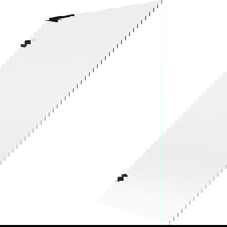 Mexen Lunar L badwand 1-delig 100 x 150 cm, transparant, zwart - 897L-100-000-70-00