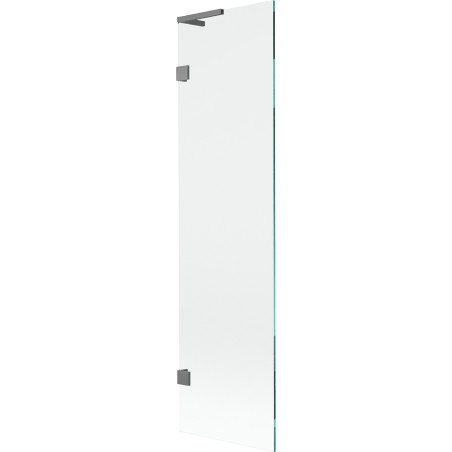 Mexen Lunar L parawan nawannowy 1-skrzydłowy 50 x 150 cm, transparent, gun metal - 897L-050-000-95-00