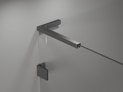 Mexen Lunar L mampara de bañera 1-ala 70 x 150 cm, transparente, metal oscuro - 897L-070-000-95-00