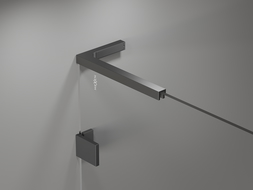 Mexen Lunar L Badewannenwand 1-flügelig 80 x 150 cm, transparent, Gunmetal - 897L-080-000-95-00