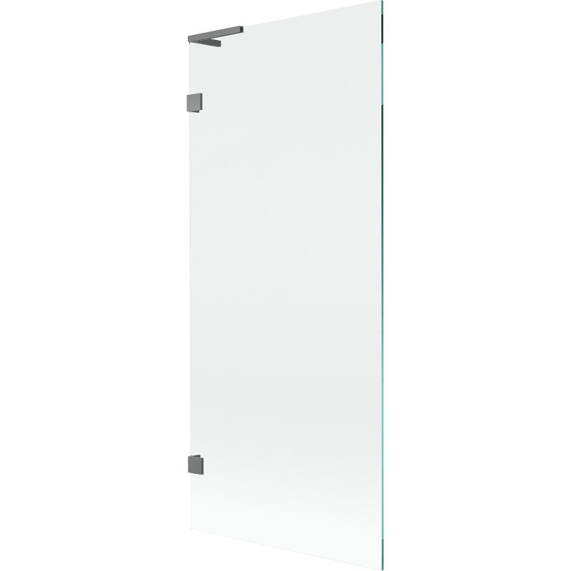 Mexen Lunar L Badewannenwand 1-flügelig 80 x 150 cm, transparent, Gunmetal - 897L-080-000-95-00