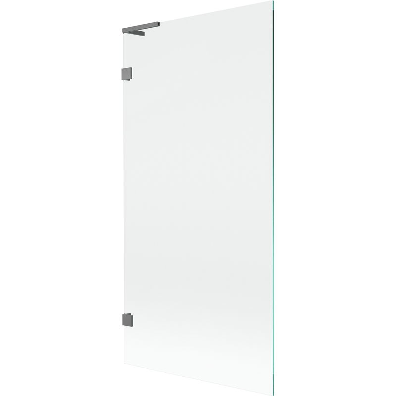 Mexen Lunar L Bath Screen 1-Panel 90 x 150 cm, Transparent, Gun Metal - 897L-090-000-95-00