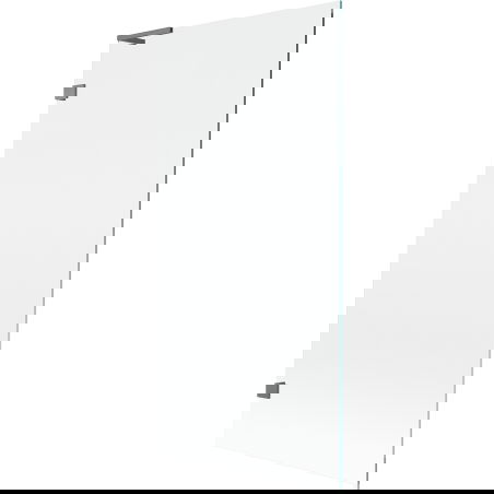 Mexen Lunar L παραβάν για μπανιέρα με 1 φύλλο 90 x 150 cm, διαφανές, gun metal