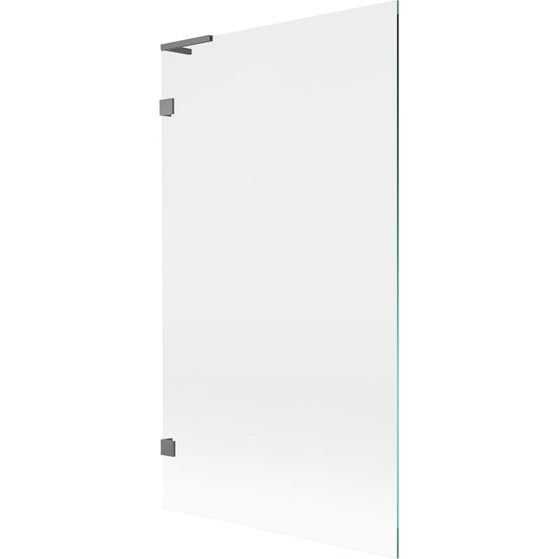 Mexen Lunar L paraschermo da doccia 1 anta 100 x 150 cm, trasparente, metallo color canna di fucile - 897L-100-000-95-00