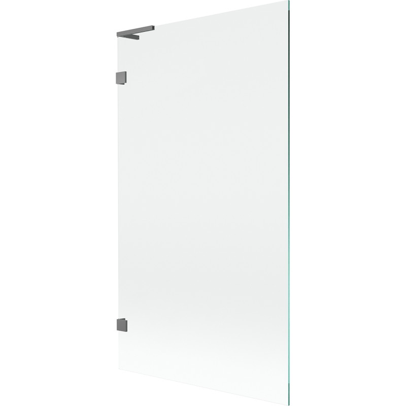 Mexen Lunar L paravan za kadu s jednim krilom 100 x 150 cm, proziran, tamno siva - 897L-100-000-95-00