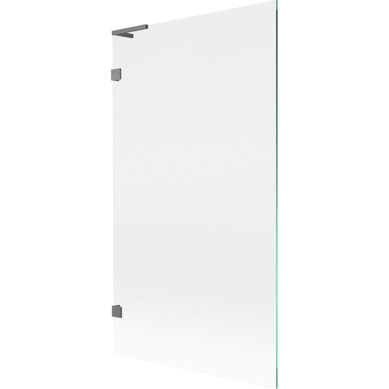 Mexen Lunar L single-wing bath screen 100 x 150 cm, transparent, gun metal - 897L-100-000-95-00