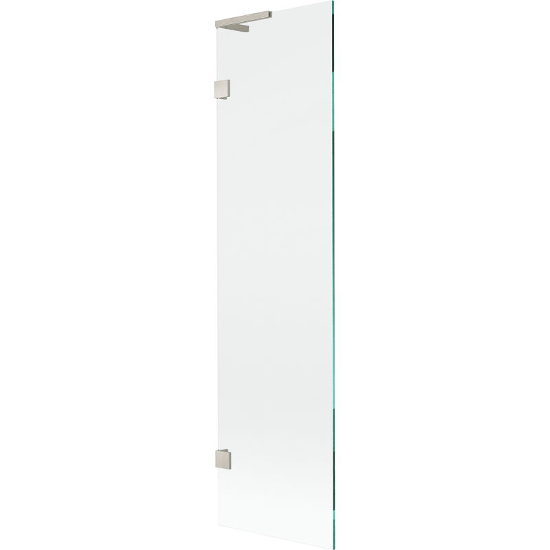Mexen Lunar L Badewannen-Trennwand 1-flügelig 50 x 150 cm, transparent, gebürsteter Nickel - 897L-050-000-97-00