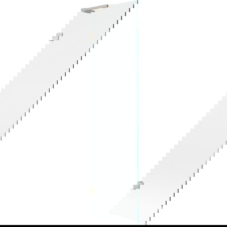 Mexen Lunar L Badewannen-Trennwand 1-flügelig 50 x 150 cm, transparent, gebürsteter Nickel - 897L-050-000-97-00