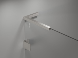 Mexen Lunar L Bath Screen 1-Panel 60 x 150 cm, Transparent, Brushed Nickel - 897L-060-000-97-00