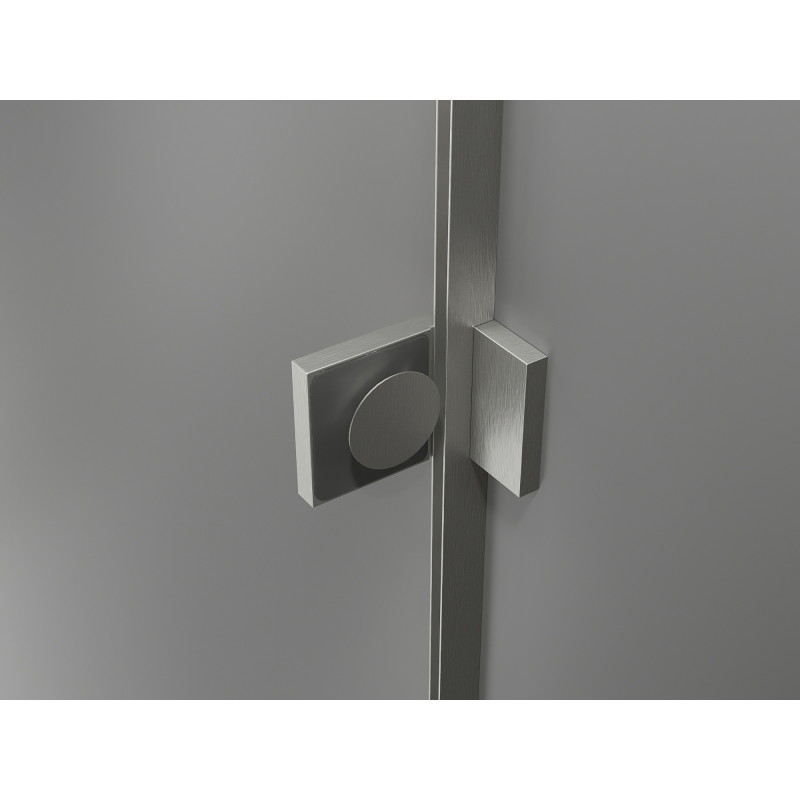 Mexen Lunar L parawan nawannowy 1-skrzydłowy 80 x 150 cm, transparent, nikiel szczotkowany - 897L-080-000-97-00