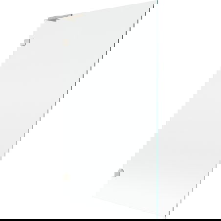 Mexen Lunar L Duschabtrennung für die Badewanne, 1-flügelig 100 x 150 cm, transparent, gebürstetes Nickel - 897L-100-000-97-00