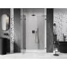 Mexen Lunar L 120 cm Left Hinged Shower Door, Transparent, Gun Metal - 834SL-120-050-95-00-L