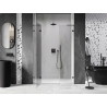 Mexen Lunar L dušiuksed avatav vasak 120 cm, läbipaistev, gun metal - 834SL-120-050-95-00-L