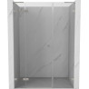 Mexen Lunar L dušiuks vasakule 135 cm, läbipaistev, harjatud nikkel - 834SL-135-050-97-00-L