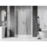 Mexen Lunar L dušiuks vasakule 135 cm, läbipaistev, harjatud nikkel - 834SL-135-050-97-00-L