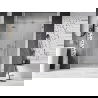 Mexen Lunar L draaideur douche links 140 cm, transparant, geborsteld nikkel - 834SL-140-050-97-00-L