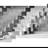 Mexen Lunar L draaideur douche links 140 cm, transparant, geborsteld nikkel - 834SL-140-050-97-00-L