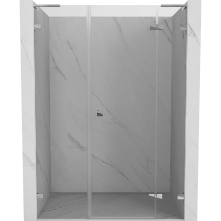 Mexen Lunar L drzwi prysznicowe uchylne prawe 145 cm, transparent, chrom - 834SL-145-050-01-00-P