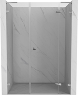 Mexen Lunar L desna zakretna vrata za tuš 145 cm, prozirna, krom - 834SL-145-050-01-00-P
