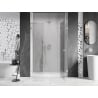 Mexen Lunar L porte de douche pivotante à droite 145 cm, transparent, chrome - 834SL-145-050-01-00-P