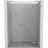 Mexen Lunar L drzwi prysznicowe uchylne prawe 125 cm, transparent, złote - 834SL-125-050-50-00-P