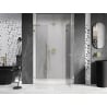 Mexen Lunar L porte de douche pivotante droite 140 cm, transparent, doré - 834SL-140-050-50-00-P