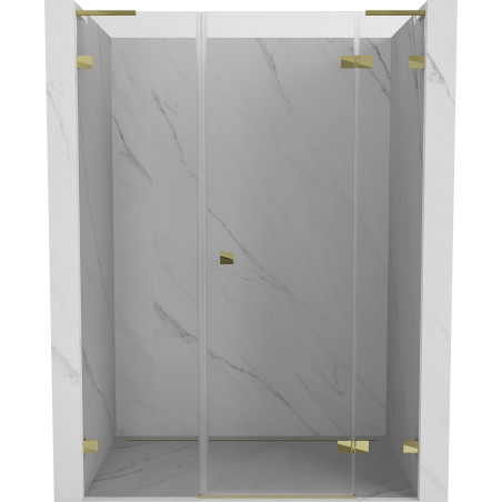 Mexen Lunar L duššiuksed parempoolsed 155 cm, läbipaistev, kuldne - 834SL-155-050-50-00-P