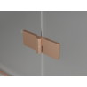 Mexen Lunar tuš paravan 2-krilni lijevi 110 x 150 cm, proziran, brušena bakar - 897-110-100-65-00-L