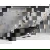 Mexen Lunar L Duschkabinentür, rechte aufklappbare 135 cm, transparent, gebürstetes Gold - 834SL-135-050-55-00-P