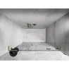 Mexen Lunar L parema avaneva hinged duššiuks 135 cm, läbipaistev, kuldne harjatud - 834SL-135-050-55-00-P