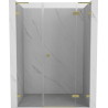 Mexen Lunar L dušinurk uksega paremal, 140 cm, läbipaistev, kuldne harjatud - 834SL-140-050-55-00-P