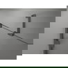 Mexen Lunar Badewannenabtrennung 2-flügelig links 90 x 150 cm, transparent, Gun Metal - 897-090-100-95-00-L