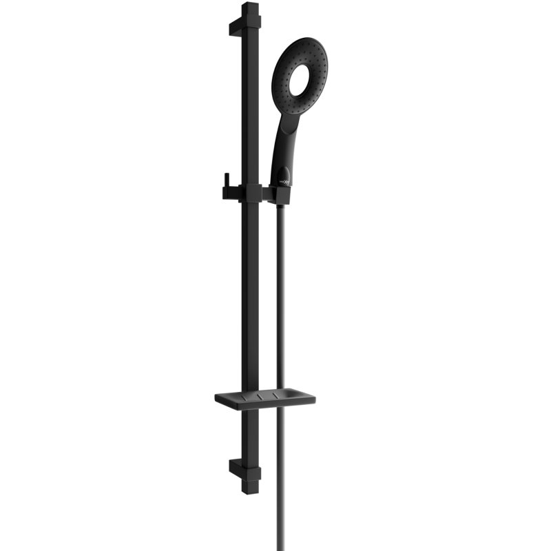 Mexen DQ73 bīdāma dušas komplekts, melns - 785734581-70