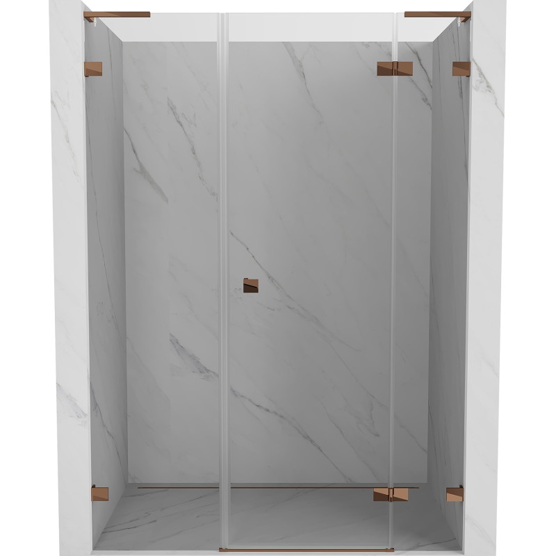 Mexen Lunar L pareeduššid, paremal pool avatavad, 145 cm, läbipaistvad, roosa kuld - 834SL-145-050-60-00-P