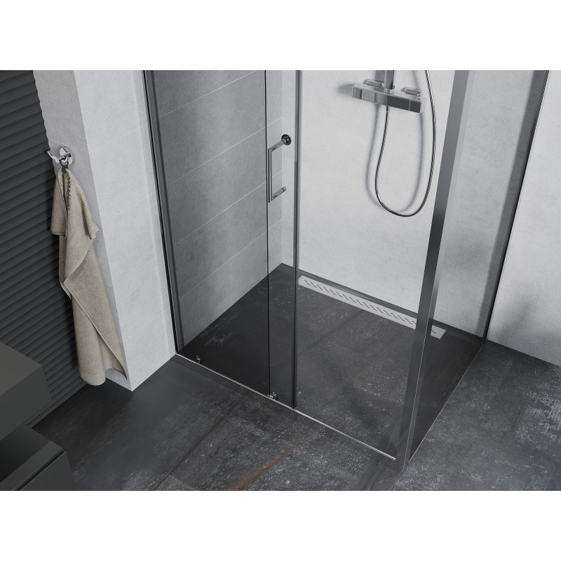 Mexen Apia Schiebedusche 125 x 100 cm, transparent, Chrom - 840-125-100-01-00