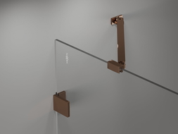 Mexen Lunar Duschabtrennung, 2-flügelig, rechts 110 x 150 cm, transparent, Roségold - 897-110-100-60-00-P