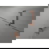 Mexen Lunar Badewannenabtrennung 2-flügelig rechts 120 x 150 cm, transparent, gebürstetes Kupfer - 897-120-100-65-00-P