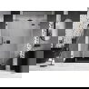 Mexen Lunar L, rechte Duschdrehtür 135 cm, transparent, gun gray gebürstet - 834SL-135-050-66-00-P