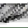 Mexen Lunar L Duschdrehtür rechts 140 cm, transparent, gebürstetes Gun Gray - 834SL-140-050-66-00-P
