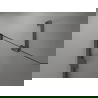 Mexen Lunar Duschwand 2-flügelig rechts 90 x 150 cm, transparent, gun gray gebürstet - 897-090-100-66-00-P