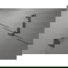 Mexen Lunar Duschwand 2-flügelig rechts 90 x 150 cm, transparent, gun gray gebürstet - 897-090-100-66-00-P
