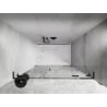 Mexen Lunar L porte de douche pivotante droite 160 cm, transparent, gris fusil brossé - 834SL-160-050-66-00-P