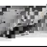 Mexen Lunar L Duschdreh­tür rechts 150 cm, transparent, schwarz - 834SL-150-050-70-00-P