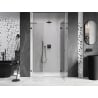 Mexen Lunar L shower door hinged right 120 cm, transparent, gun metal - 834SL-120-050-95-00-P